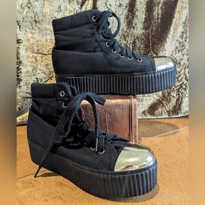Jeffrey Campbell Hiya Metal Cap platform Sneaker